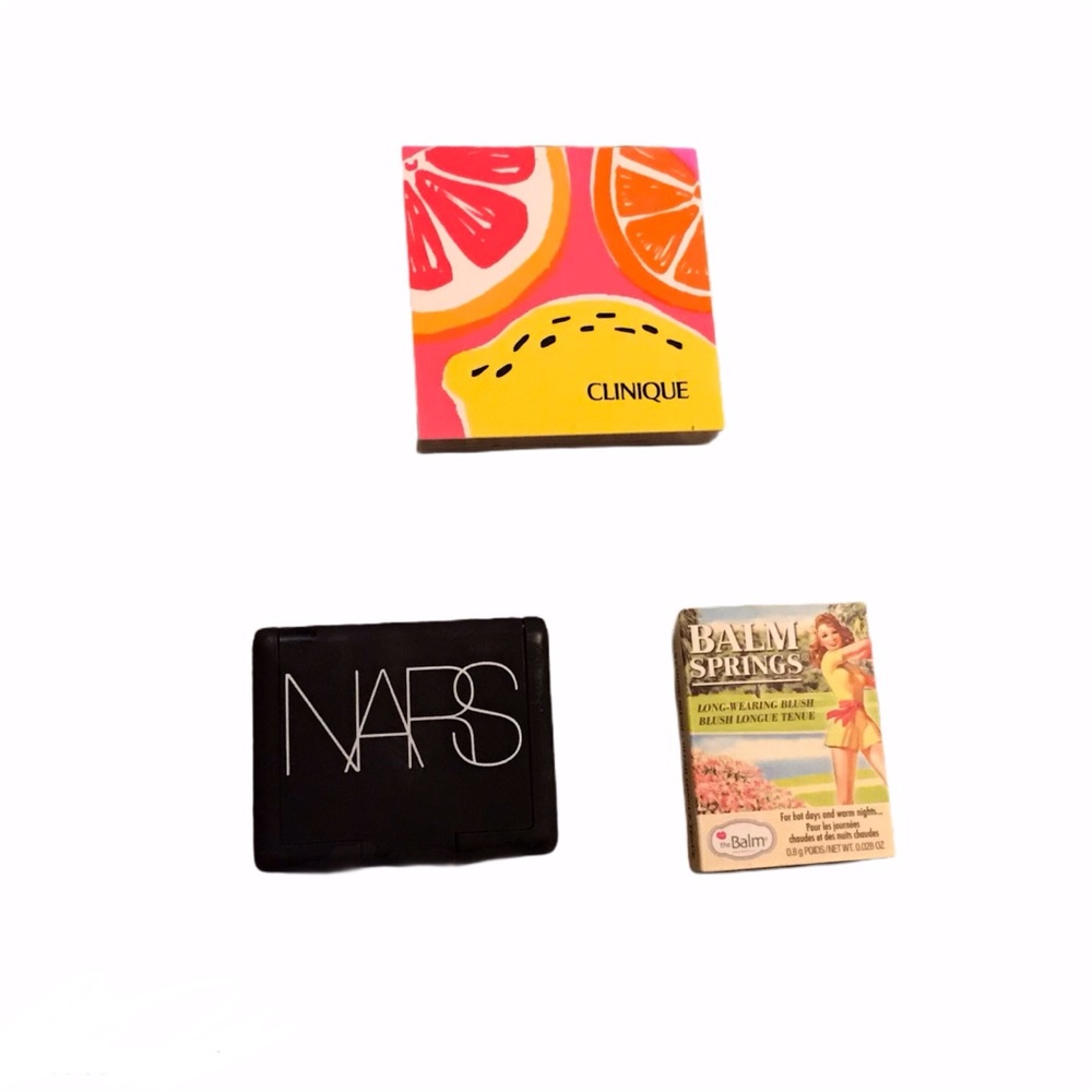 Nars, The Balm, and Clinique Blush and Eye Trio